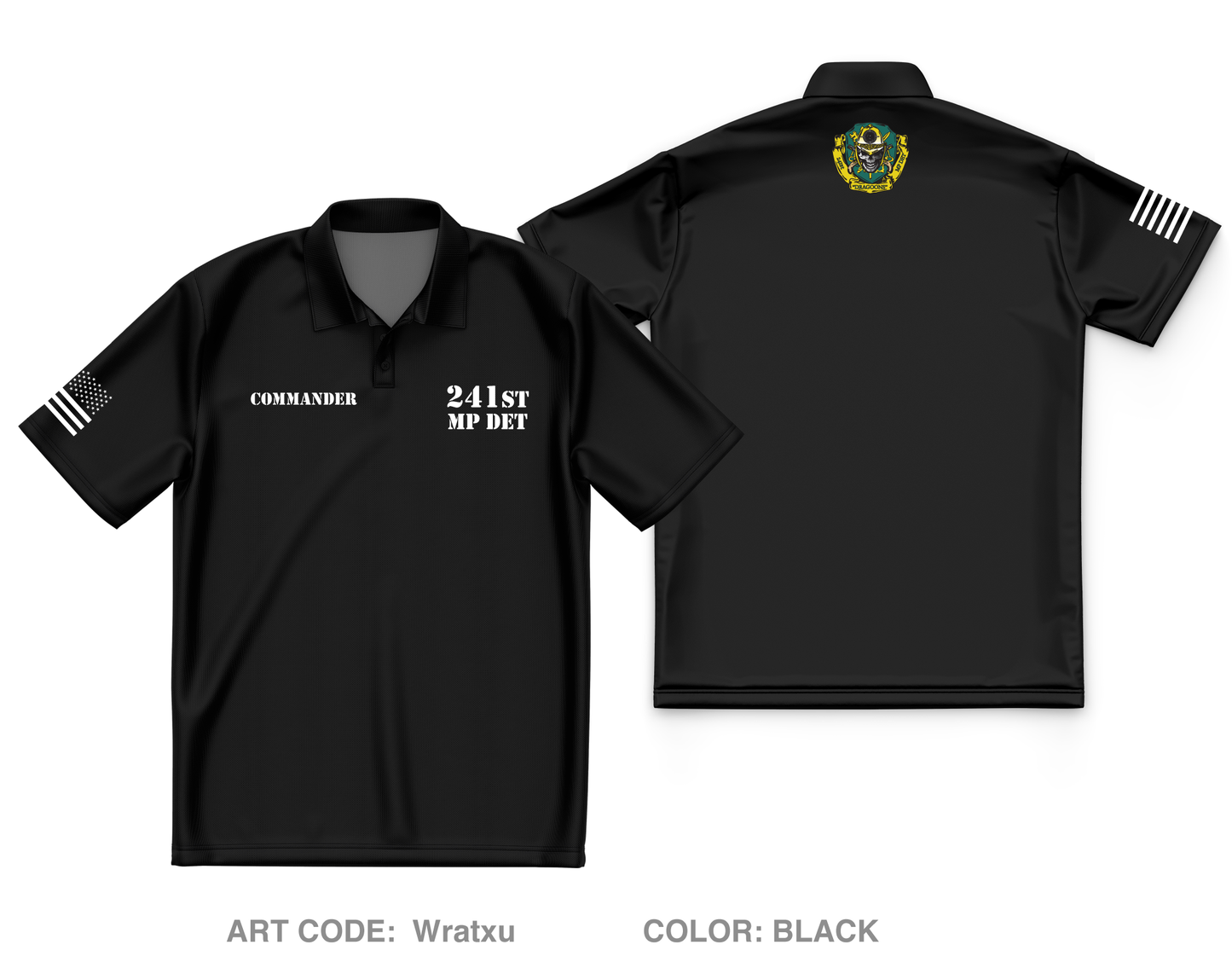 241st Military Police DET Core Men's SS Performance Polo - Wratxu