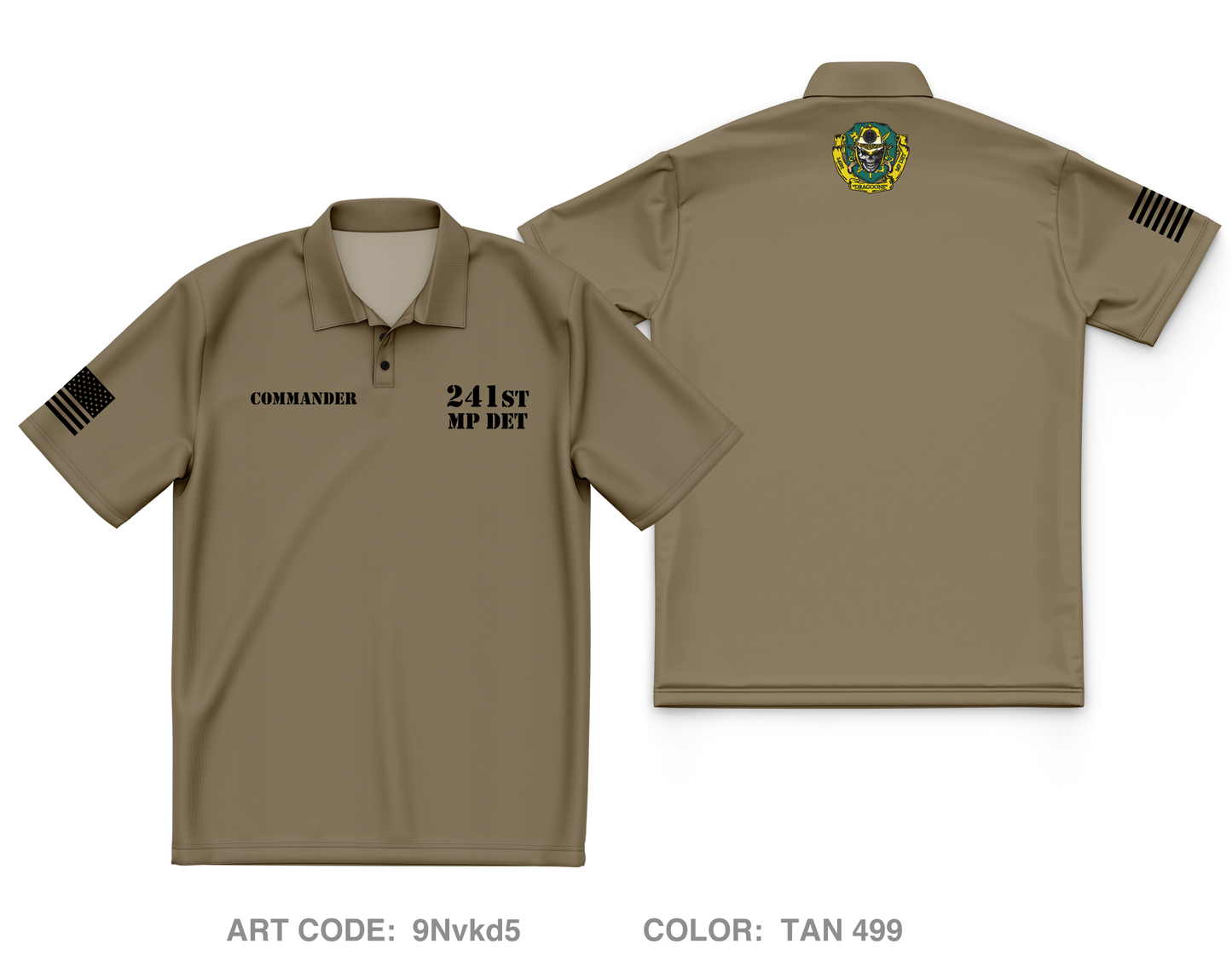 241st Military Police DET Core Men's SS Performance Polo - 9Nvkd5