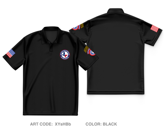 Dallas Fort Worth Recruiting Battalion Core Men's SS Performance Polo - XYsHBb