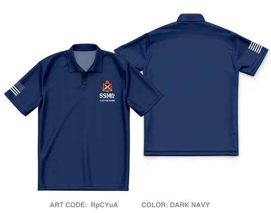 SSMD, F Co, 16th OD BN, 59th OD BDE Core Men's SS Performance Polo - RpCYuA