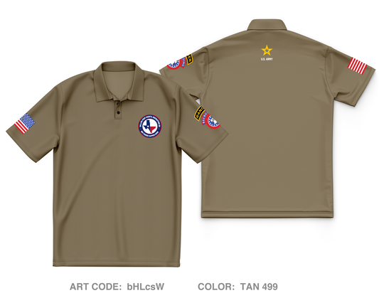 Dallas Fort Worth Recruiting Battalion Core Men's SS Performance Polo - bHLcsW