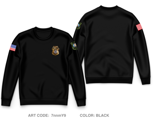 Milton Police Dept. Core Men's Crewneck Performance Sweatshirt - 7nnmY9