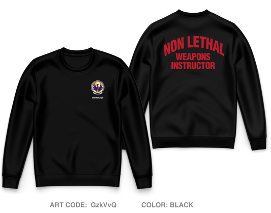 DoD Interservice Non-Lethal Weapons Instructor Course Fort Leonard Wood Core Men's Crewneck Performance Sweatshirt - GzkVvQ