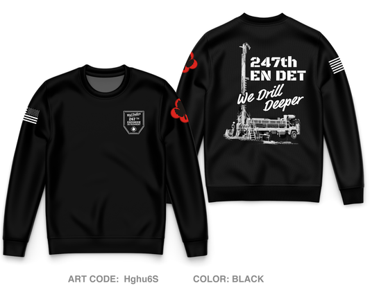 247th EN DET WD Core Men's Crewneck Performance Sweatshirt - Hghu6S