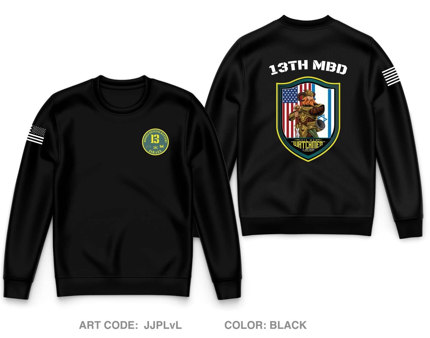 13th MDB Core Men's Crewneck Performance Sweatshirt - JJPLvL