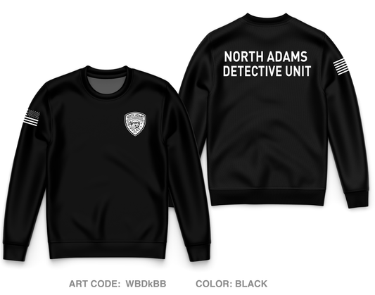 North Adams Police Detective Unit Core Men's Crewneck Performance Sweatshirt - WBDkBB