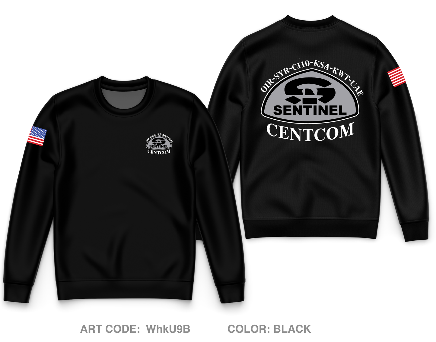 Centcom Sentinel Core Men's Crewneck Performance Sweatshirt - WhkU9B