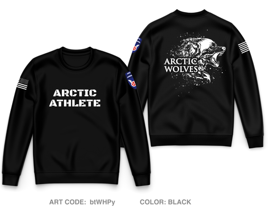 Arctic Athlete Program, 1|11 Arctic Airborne Core Men's Crewneck Performance Sweatshirt - btWHPy