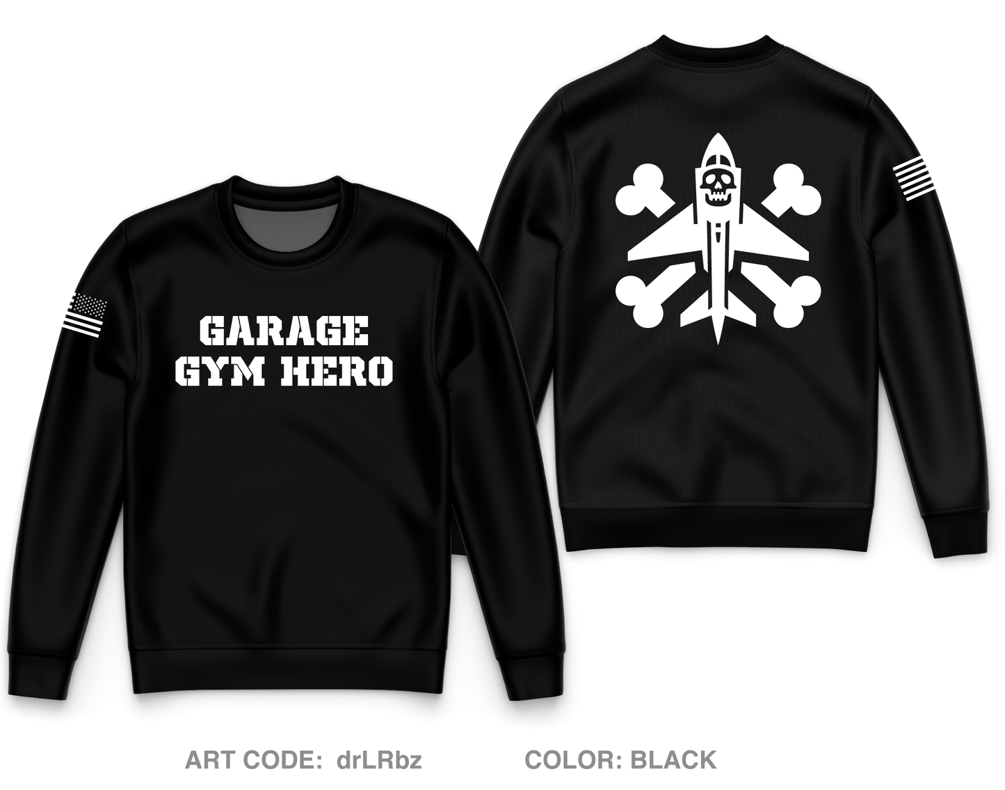 Garage Gym Hero Core Men's Crewneck Performance Sweatshirt - drLRbz