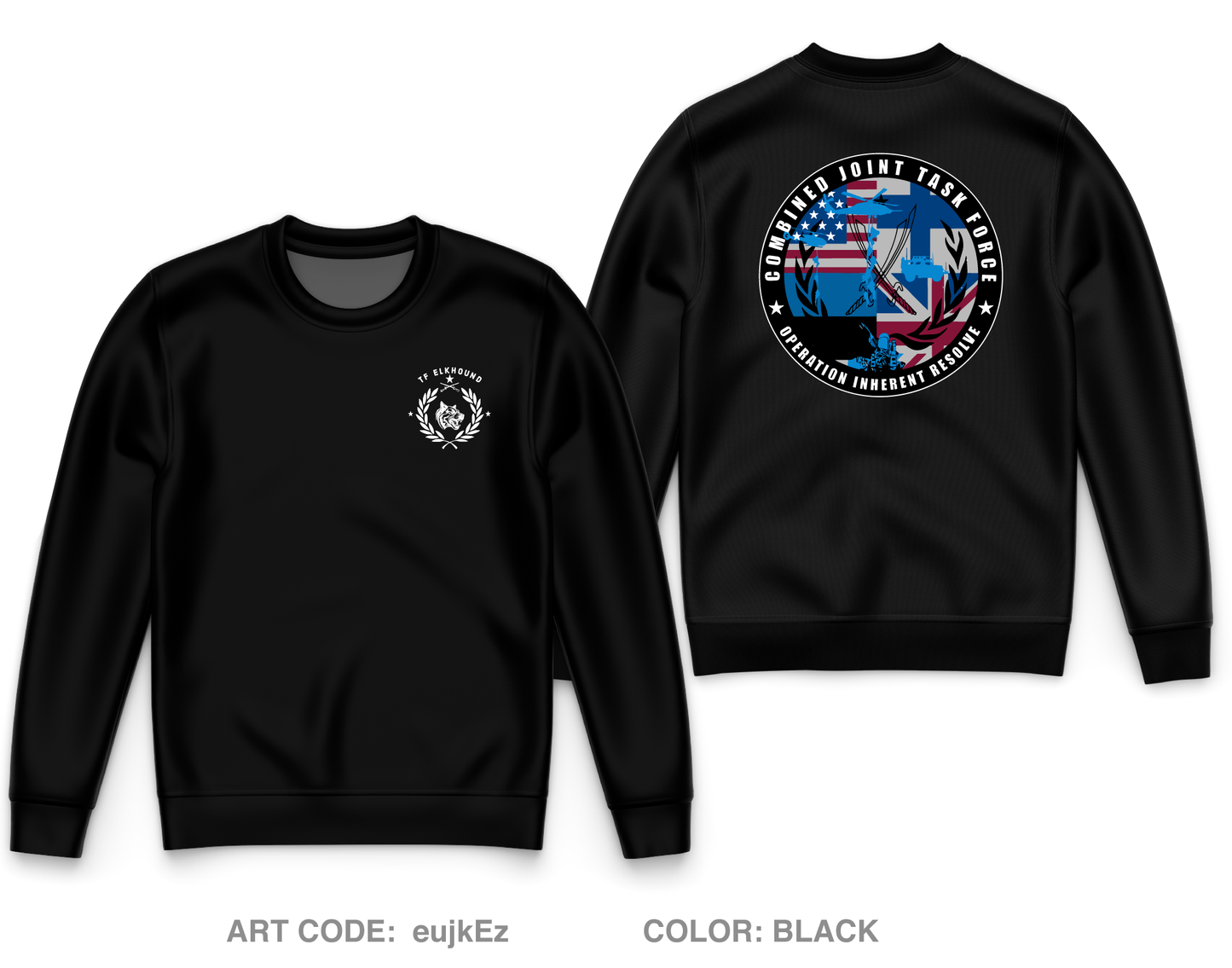 Task Force Elkhound Core Men's Crewneck Performance Sweatshirt - eujkEz