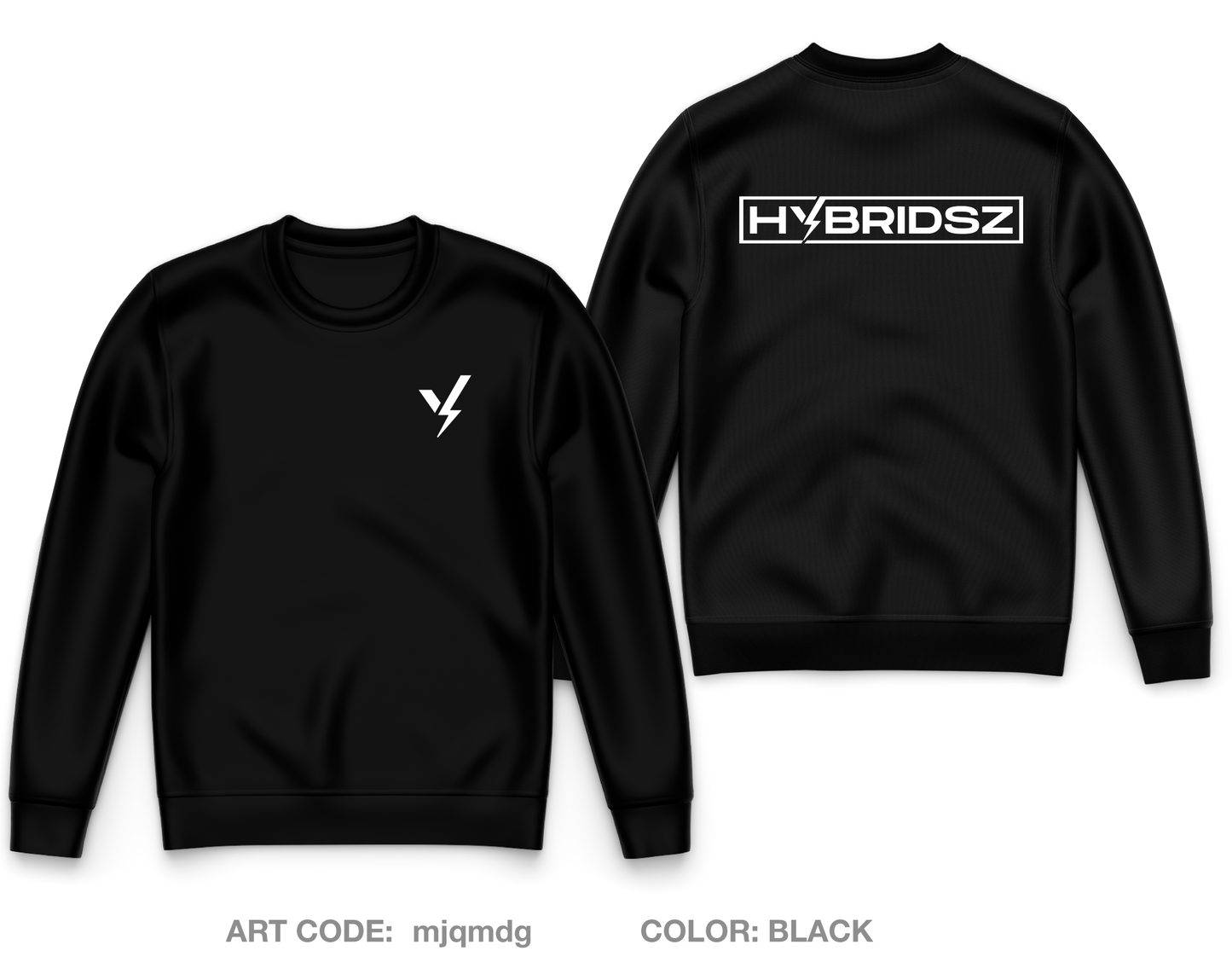 Hybridsz Core Men's Crewneck Performance Sweatshirt - mjqmdg