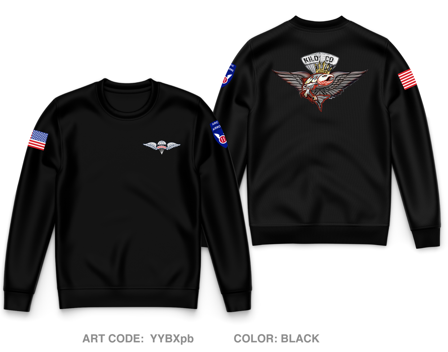 725BSB KILO COMPANY Core Men's Crewneck Performance Sweatshirt - YYBXpb