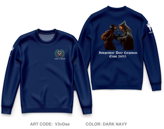 Surface Warfare Medical Institute Core Men's Crewneck Performance Sweatshirt - V3vDse