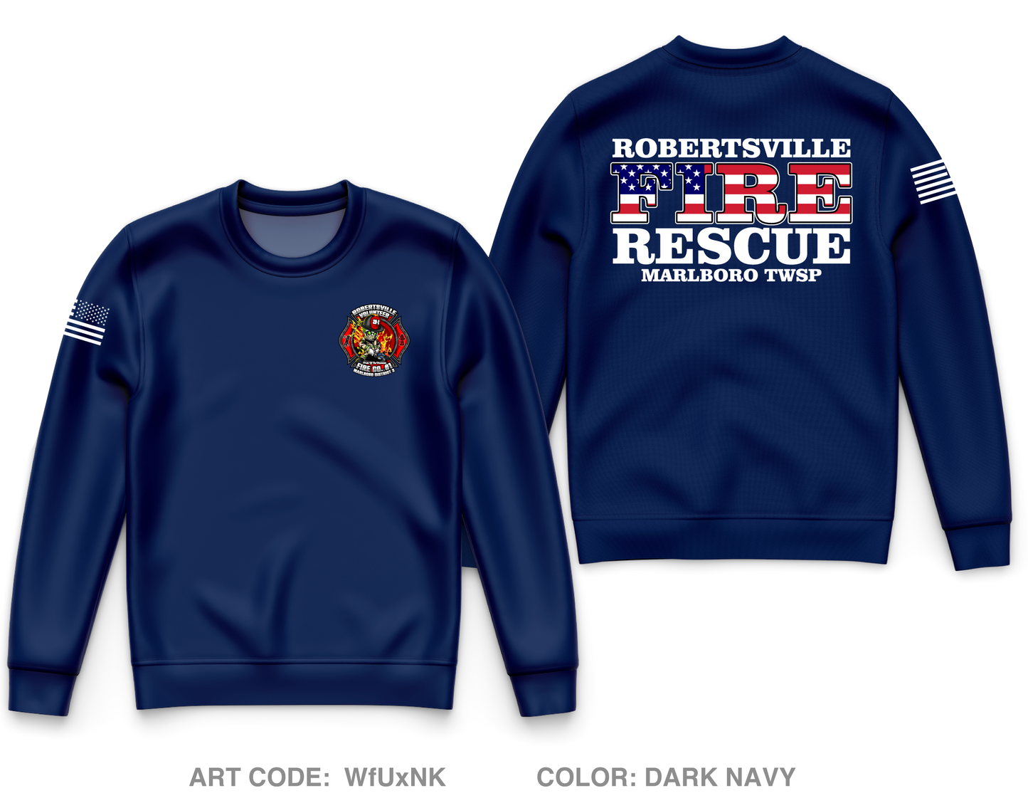 Robertsville Core Men's Crewneck Performance Sweatshirt - WfUxNK