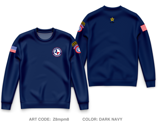 Dallas Fort Worth Recruiting Battalion Core Men's Crewneck Performance Sweatshirt - Z8mpm8