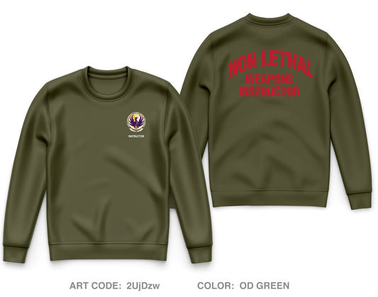 DoD Interservice Non-Lethal Weapons Instructor Course Fort Leonard Wood Core Men's Crewneck Performance Sweatshirt - 2UjDzw