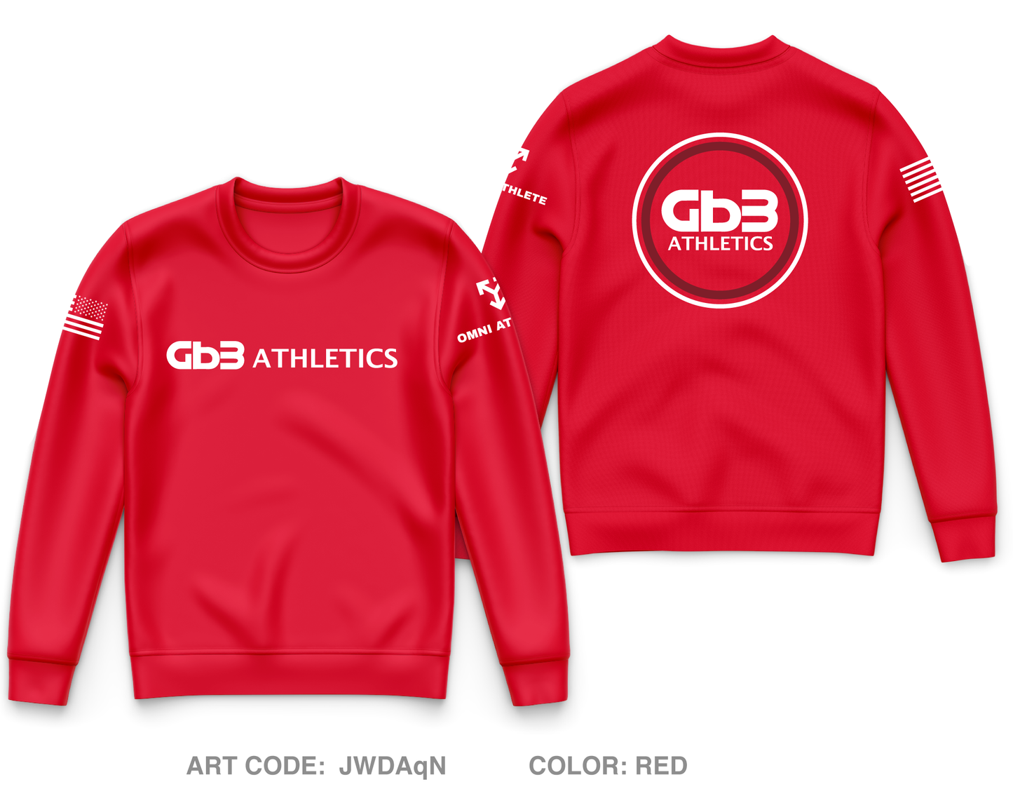 GB3 Athletics Core Men's Crewneck Performance Sweatshirt - JWDAqN