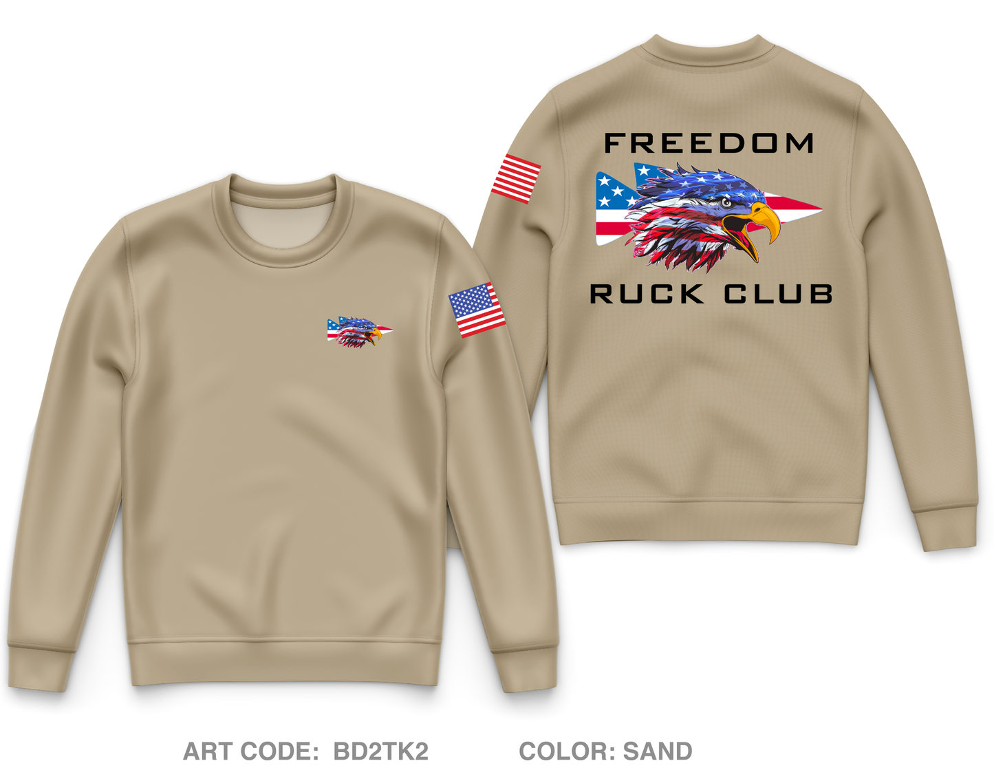 Freedom Ruck Club Core Men's Crewneck Performance Sweatshirt - BD2TK2