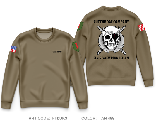 Cutthroat Company, 1-63 AR BN Core Men's Crewneck Performance Sweatshirt - FTbUK3