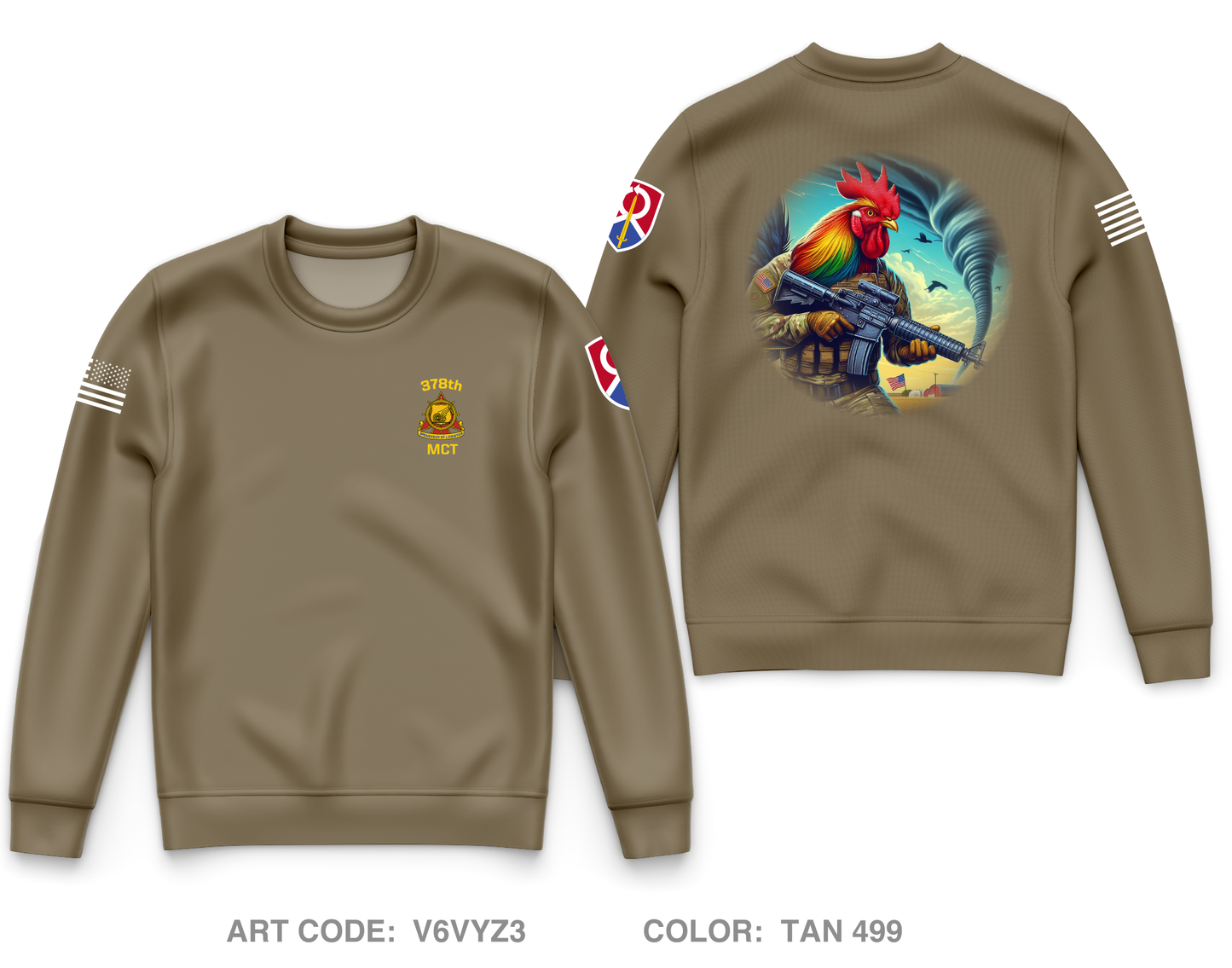 378th MCT Core Men's Crewneck Performance Sweatshirt - V6VYZ3