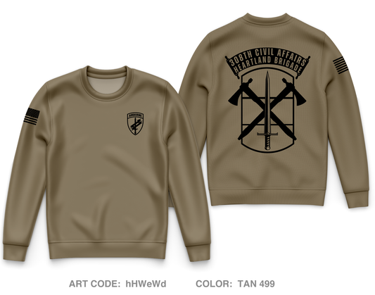 308th Civil Affairs Brigade Core Men's Crewneck Performance Sweatshirt - hHWeWd