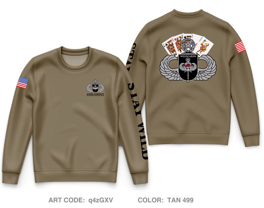 A Co. 173rd BSB Core Men's Crewneck Performance Sweatshirt - q4zGXV