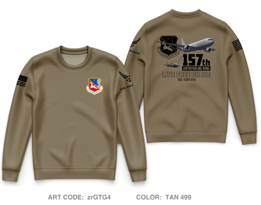 157th Air Refueling Wing Core Men's Crewneck Performance Sweatshirt - zrGTG4