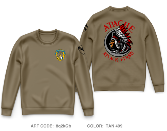 A TRP, 1-7 CAV, 1 ACB, 1CD Core Men's Crewneck Performance Sweatshirt - 8q2kQb