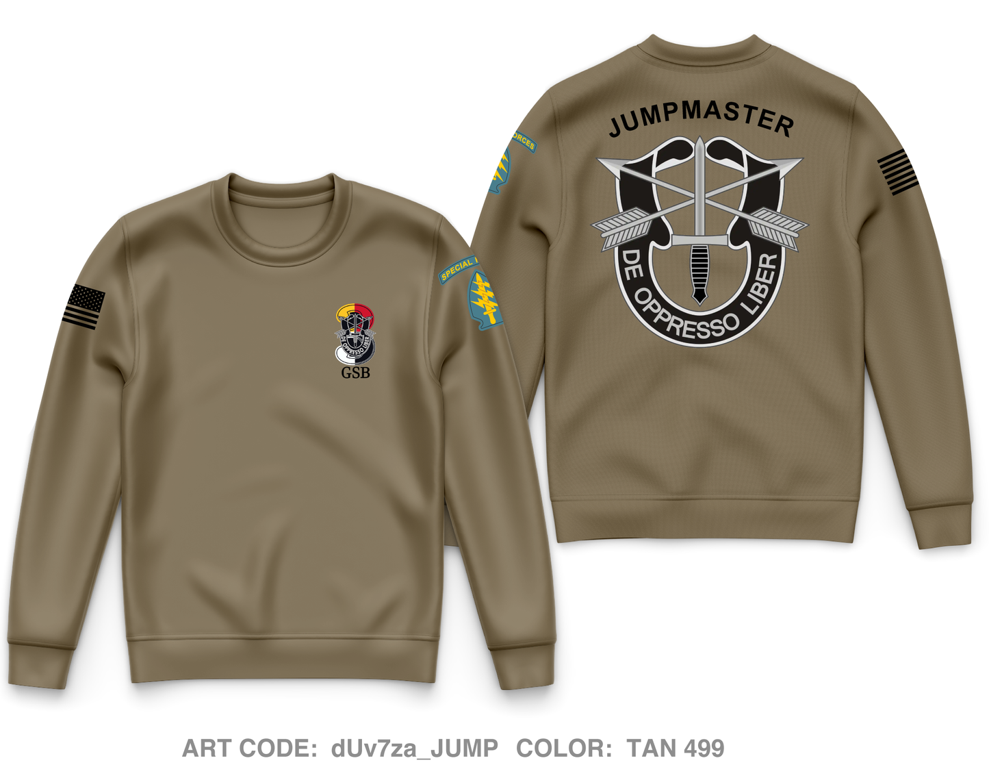 Group Support Battalion, 3D SFG(A) Core Men's Crewneck Performance Sweatshirt - dUv7za_JUMP