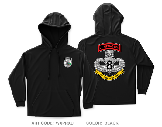 98th CA BN Jumpmaster  Core Men's Hooded Performance Sweatshirt - WXPRXD