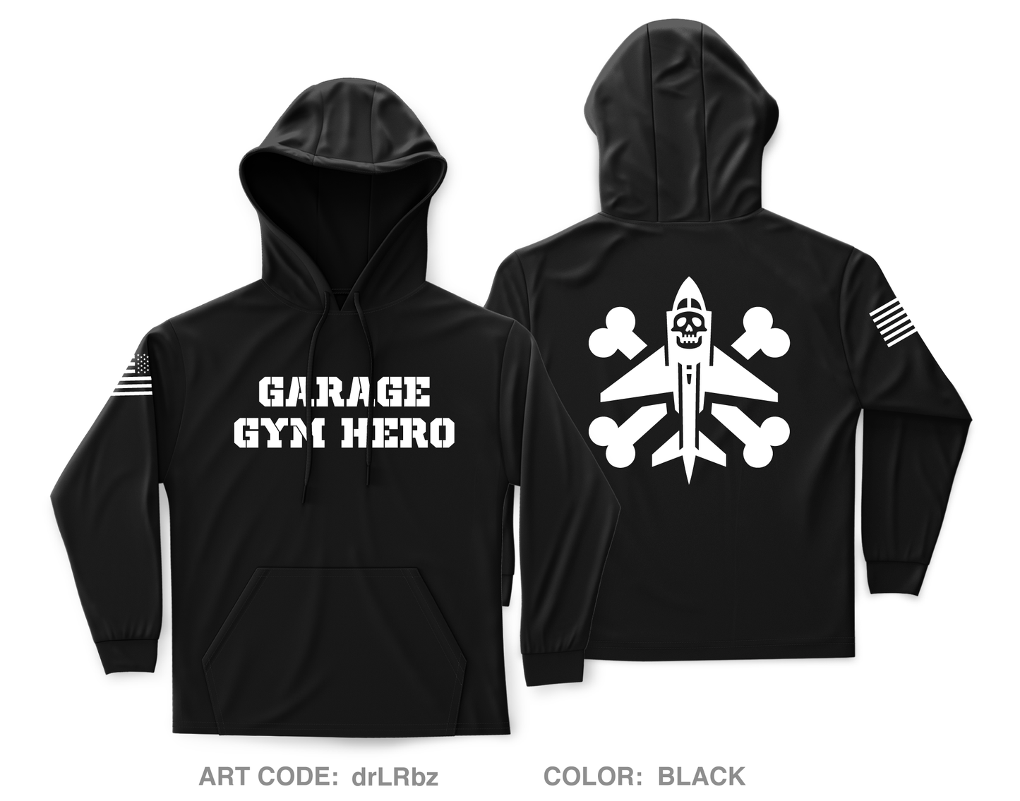 Garage Gym Hero Core Men's Hooded Performance Sweatshirt - drLRbz