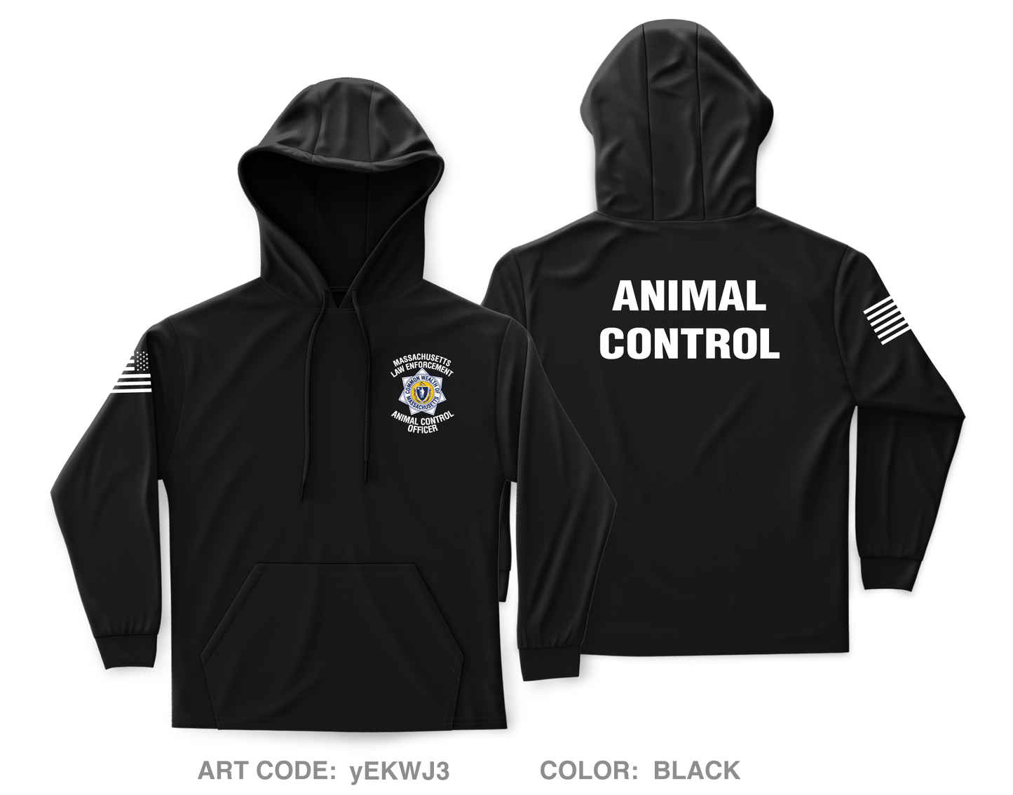 Animal Control Officer Core Men's Hooded Performance Sweatshirt - yEKWJ3