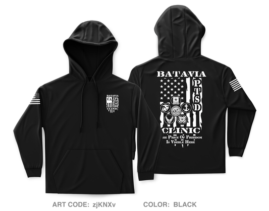 Batavia VA PTSD Clinic Core Men's Hooded Performance Sweatshirt - zjKNXv