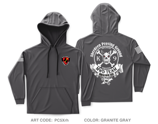 Aberdeen Proving Ground Police Department Core Men's Hooded Performance Sweatshirt - PC5Xrh