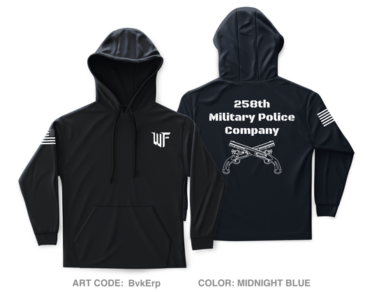 258 Military Police Company Core Men's Hooded Performance Sweatshirt - BvkErp