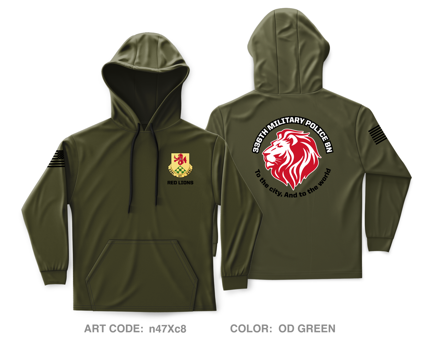 336th Military Police BN Core Men's Hooded Performance Sweatshirt - n47Xc8