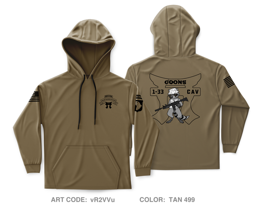 3rd Platoon, B TRP, 1-33 CAV Core Men's Hooded Performance Sweatshirt - vR2VVu