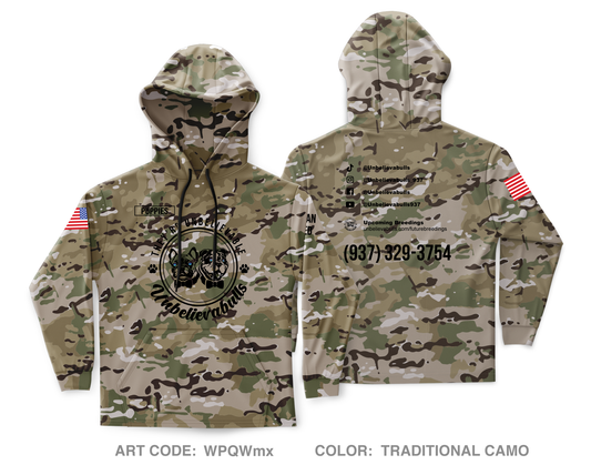 Unbelievabulls Core Men's Hooded Performance Sweatshirt - WPQWmx