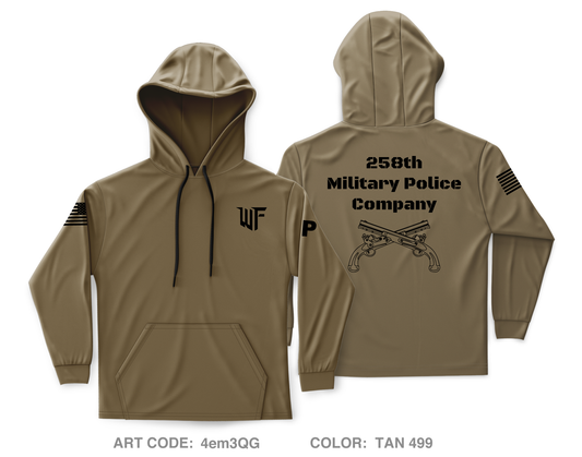 258 Military Police Company Core Men's Hooded Performance Sweatshirt - 4em3QG