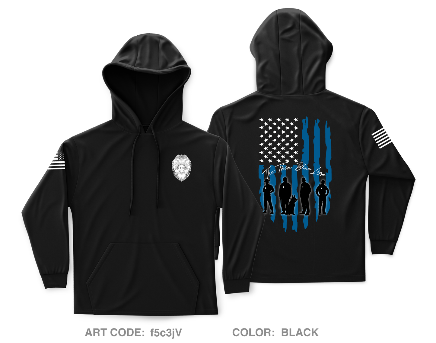 Aberdeen Proving Ground Police Department Core Men's Hooded Performance Sweatshirt - f5c3jV