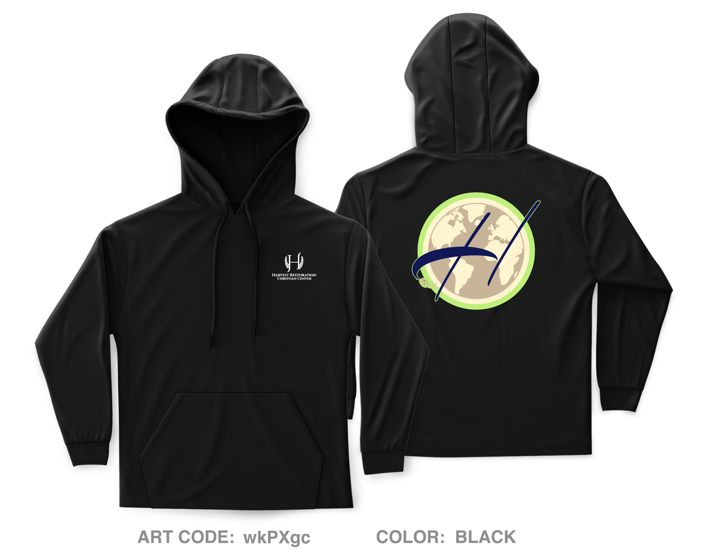 HARVEST RESTORATION CHRISTIAN CENTER STORE 1 Core Men's Hooded Performance Sweatshirt - wkPXgc