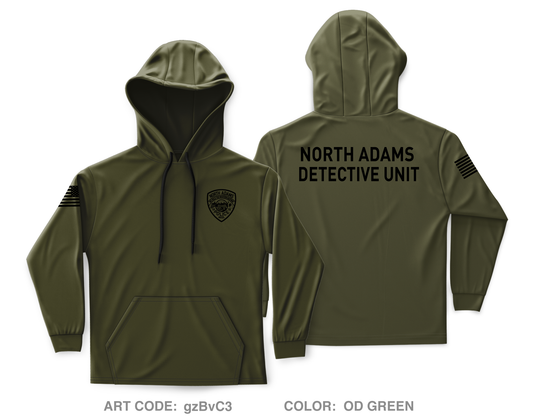 North Adams Police Detective Unit Core Men's Hooded Performance Sweatshirt - gzBvC3