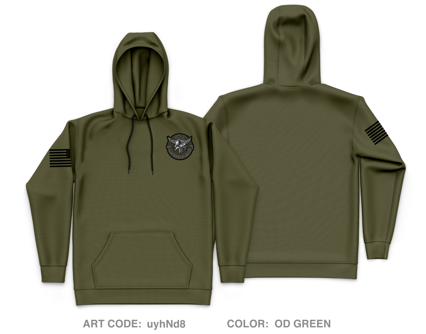 North Cascades Regional SWAT Core Men's Hooded Performance Sweatshirt - uyhNd8