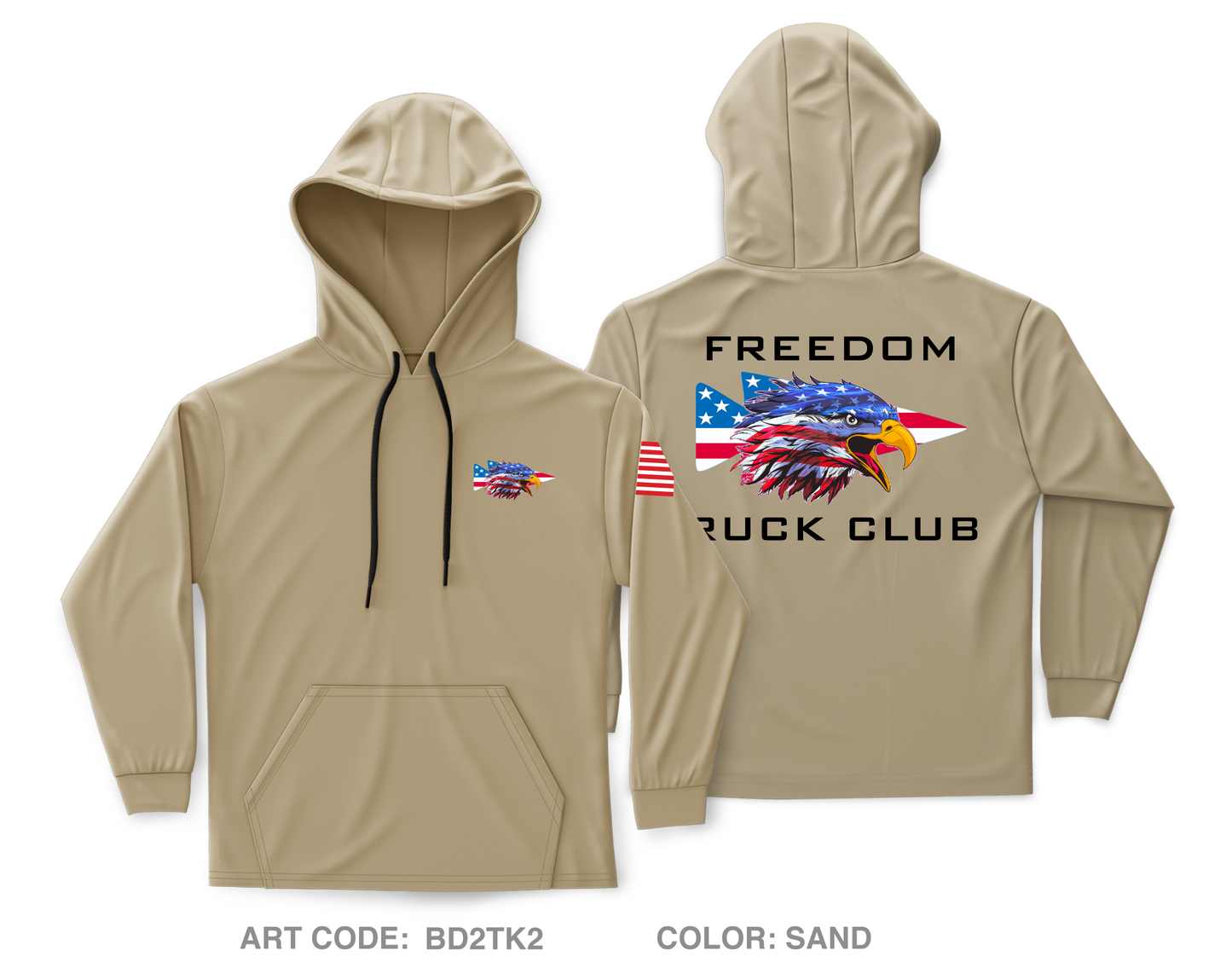 Freedom Ruck Club Core Men's Hooded Performance Sweatshirt - BD2TK2