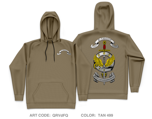 Joint Communications Unit, B Troop Core Men's Hooded Performance Sweatshirt - QRVdFQ