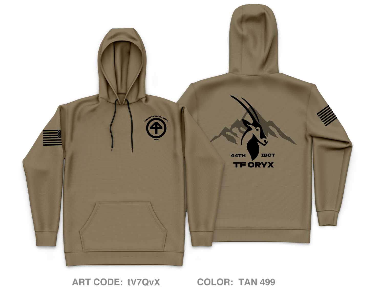 RRD, 44th IBCT Core Men's Hooded Performance Sweatshirt - tV7QvX