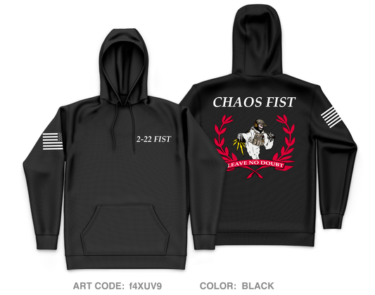 CHAOS FIST Core Men's Hooded Performance Sweatshirt - f4XUV9