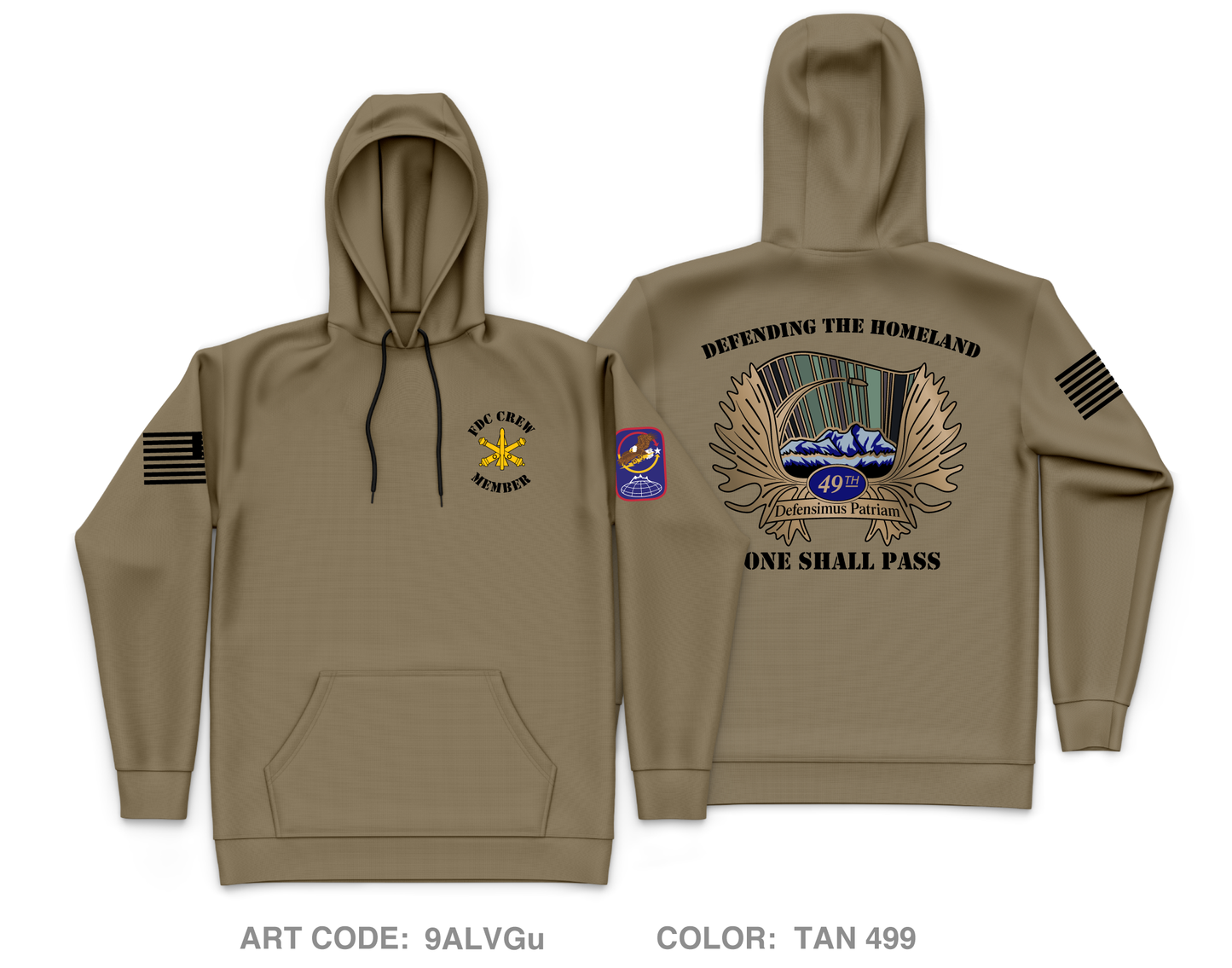 49th Missile Defense Battalion Core Men's Hooded Performance Sweatshirt - 9ALVGu