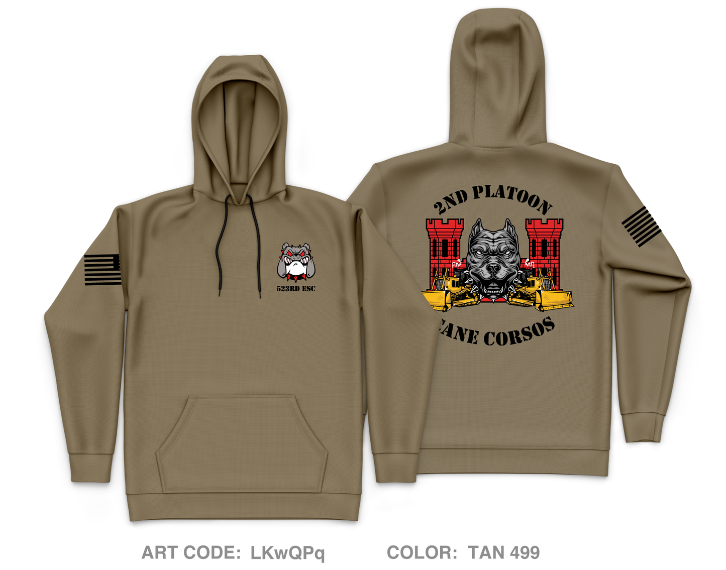 523rd ESC, 84th EN BN - Second platoon Core Men's Hooded Performance Sweatshirt - LKwQPq