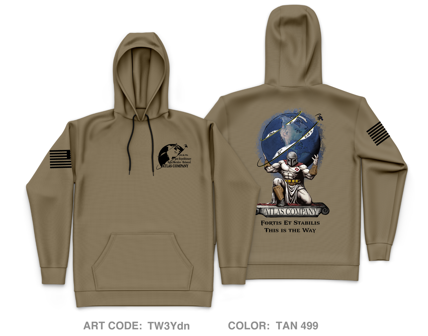 A Co 51st ESB-E Core Men's Hooded Performance Sweatshirt - TW3Ydn